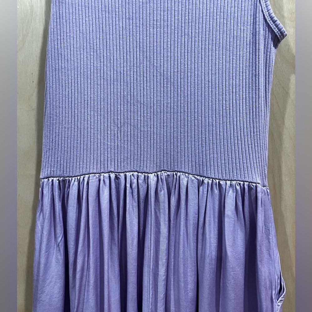 Sundry Lavender Ribbed Tank Dress - Picture 4 of 4
